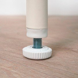 Вешалка-стеллаж "Валенсия-1", 1555х1090х300 мм, 7 полок, металл, белая, ГСВ1 Б