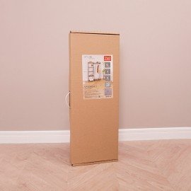 Вешалка-стеллаж "Валенсия-1", 1555х1090х300 мм, 7 полок, металл, белая, ГСВ1 Б