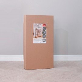 Вешалка-стеллаж "Скандинавия-1", 1470х1100х385 мм, 5 полок, металл/ЛДСП, черная/дуб, ГСС1 Ч