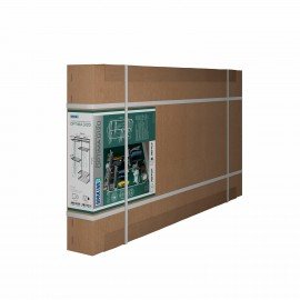 Гардеробная система OPTIMA G120, 2050х1240х450 мм, 6 полок, 3 штанги, графит, S70299916515