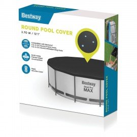 Тент для бассейнов каркасных и с надувным бортом Fast Set 366см (D370см), BESTWAY, 58037