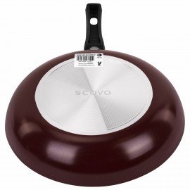 Сковорода 24 см, антипригарное покрытие, длинная ручка, SCOVO "Expert", СЭ-023