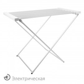 Сушилка для белья электрическая, напольная, раскладная, алюминиевая, нагрев 60°С, LAIMA HOME, 700977