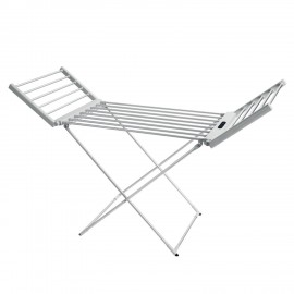 Сушилка для белья напольная, электрическая, раскладная, три зоны сушки, алюминиевая, таймер/регулировка темп. 45-70°С, LAIMA HOME, 700979