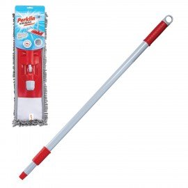 Швабра с флаундером 50 см, черенок 75-130 см, МОП микрофибра СИНЕЛЬ (ТИП К), PERKLIN, 700983