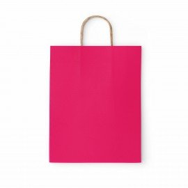 Крафт пакет бумажный Ruby red 26х15х35см с кручеными ручками, плотность 80гр/м2, моно, 112412