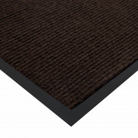 Коврик придверный 40х60см КОРИЧНЕВЫЙ влаго-грязезащитный 300гр/м2, рубчик, PRIMILA ST, 701014
