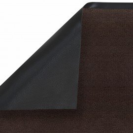 Коврик придверный 80х120см КОРИЧНЕВЫЙ влаго-грязезащитный 300гр/м2, рубчик, PRIMILA S, 701016