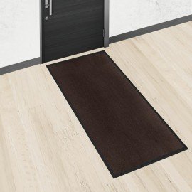 Коврик придверный 90х150см КОРИЧНЕВЫЙ влаго-грязезащитный 300гр/м2, рубчик, PRIMILA S, 701017