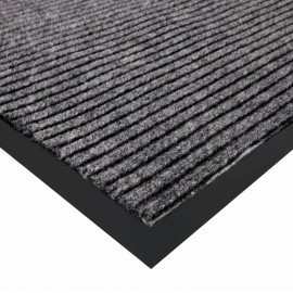 Коврик придверный 80х120см СЕРЫЙ влаго-грязезащитный, 450гр/м2, ребристый, PRIMILA EX, 701025