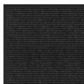 Коврик придверный 40х60см ЧЕРНЫЙ влаго-грязезащитный, 450гр/м2, ребристый, PRIMILA EX, 701027