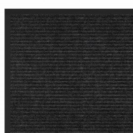 Коврик придверный 80х120см ЧЕРНЫЙ влаго-грязезащитный, 450гр/м2, ребристый, PRIMILA E, 701030