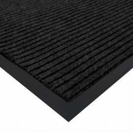 Коврик придверный 80х120см ЧЕРНЫЙ влаго-грязезащитный, 450гр/м2, ребристый, PRIMILA E, 701030