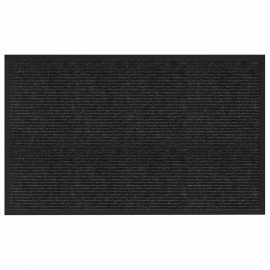 Коврик придверный 80х120см ЧЕРНЫЙ влаго-грязезащитный, 450гр/м2, ребристый, PRIMILA E, 701030