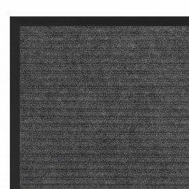 Коврик придверный 80х120см СЕРЫЙ влаго-грязезащитный, 430гр/м2, ребристый, ЛЮБАША СТА, 701037