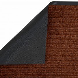 Коврик ДОРОЖКА 0,9х10м КОРИЧНЕВЫЙ влаго-грязезащита, 430гр/м2, ребристая, LAIMA EXPER, 701044