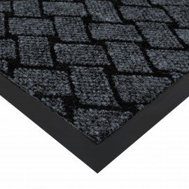 Коврик придверный 60х90см СЕРЫЙ влаго-грязезащитный, 450гр/м2, плетение, PRIMILA KRAF, 701050