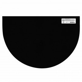 Коврик придверный 60х90см ЧЕРНЫЙ грязезащитный 430гр/м2, ПОЛУКРУГ, фактурный ЧЕШУЙКИ,, 701051