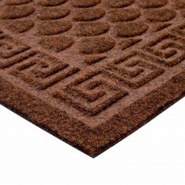 Коврик придверный 60х90см ВЕНГЕ грязезащитный 430гр/м2, ПОЛУКРУГ, фактурный ЧЕШУЙКИ,, 701053