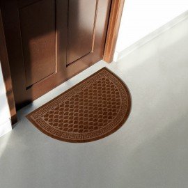Коврик придверный 60х90см ВЕНГЕ грязезащитный 430гр/м2, ПОЛУКРУГ, фактурный ЧЕШУЙКИ,, 701053