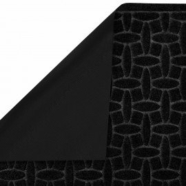 Коврик придверный 60х90см ЧЕРНЫЙ грязезащитный, 430гр/м2, фактурный рисунок WELCOME,, 701054