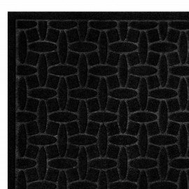 Коврик придверный 60х90см ЧЕРНЫЙ грязезащитный, 430гр/м2, фактурный рисунок WELCOME,, 701054