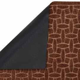 Коврик придверный 60х90см ВЕНГЕ грязезащитный, 430гр/м2, фактурный рисунок WELCOME, Л, 701056