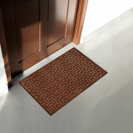 Коврик придверный 60х90см ВЕНГЕ грязезащитный, 430гр/м2, фактурный рисунок WELCOME, Л, 701056