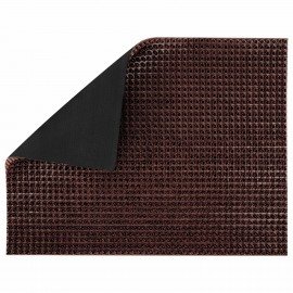 Коврик придверный 45х60см ШОКОЛАД пластиковый грязезащитный толщина 14мм, "ТРАВКА", P, 701064