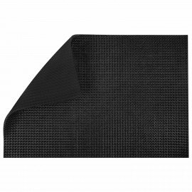 Коврик придверный 60х90см ЧЕРНЫЙ пластиковый грязезащитный, толщина 14мм, "ТРАВКА", P, 701066
