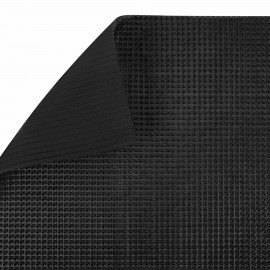 Коврик ДОРОЖКА 0,9х10м "ТРАВКА" ЧЕРНЫЙ пластиковый грязезащитный, щетина 14мм, LAIMA, 701070