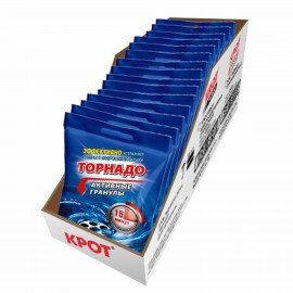 Средство для прочистки канализационных труб в гранулах 70г КРОТ "Торнадо", Активные гранулы, 4000029