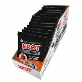 Средство для прочистки канализационных труб в гранулах 90г КРОТ "Turbo", 4000028