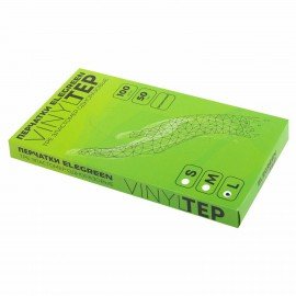 Перчатки одноразовые эластомер TPE, КОМПЛЕКТ 50 пар (100 шт.), L (большие), прозрачные, ELEGREEN, ГППVTЭлП-L