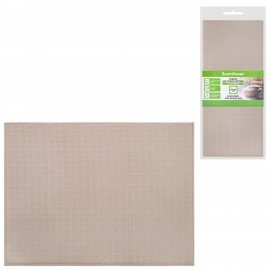 Коврик для сушки посуды из микрофибры, 38х50см, вафельное плетение, БЕЖЕВЫЙ, 260г/м2, BOOMHOUSE (БумХаус), 701142