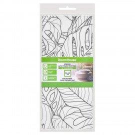 Коврик для сушки посуды из микрофибры, 38х50см, "ТРОПИКИ", 300г/м2, BOOMHOUSE (БумХаус), 701147