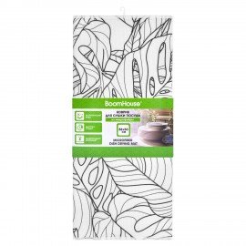 Коврик для сушки посуды из микрофибры, 38х50см, "ТРОПИКИ", 300г/м2, BOOMHOUSE (БумХаус), 701147