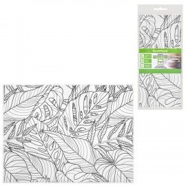 Коврик для сушки посуды из микрофибры, 38х50см, "ТРОПИКИ", 300г/м2, BOOMHOUSE (БумХаус), 701147