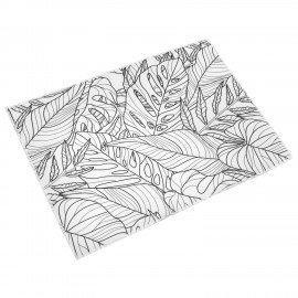 Коврик для сушки посуды из микрофибры, 38х50см, "ТРОПИКИ", 300г/м2, BOOMHOUSE (БумХаус), 701147