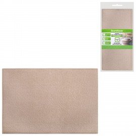 Коврик для сушки посуды из микрофибры, 31х47см, тиснение "ОРНАМЕНТ" БЕЖЕВЫЙ, 330г/м2, BOOMHOUSE (БумХаус), 701152