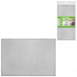 Коврик для сушки посуды из микрофибры, 31х47см, тиснение "ОРНАМЕНТ" СЕРЫЙ, 330г/м2, BOOMHOUSE (БумХаус), 701153