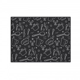 Коврик для сушки посуды из микрофибры, 31х47см, "КУХНЯ", 440г/м2, BOOMHOUSE (БумХаус), 701154