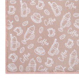 Коврик для сушки посуды из микрофибры, 31х47см, "КОФЕ", 440г/м2, BOOMHOUSE (БумХаус), 701155