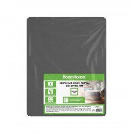 Коврик для сушки посуды NANO 40х50см ГРАФИТ влаговпитывающий, нескользящий, BOOMHOUSE (БумХаус), 701162
