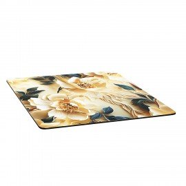 Коврик для сушки посуды NANO 40х50см ЦВЕТЫ влаговпитывающий, нескользящий, BOOMHOUSE (БумХаус), 701166