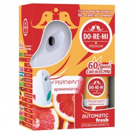 Освежитель воздуха автоматический со сменным баллоном 250мл DO-RE-MI "Грейпфрут", ш/к, 5-09.03.108.24