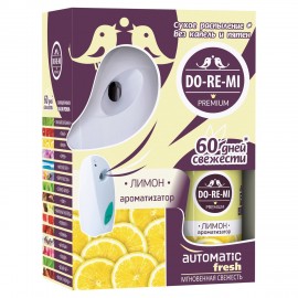Освежитель воздуха автоматический со сменным баллоном 250мл DO-RE-MI "Лимон", ш/к 319, 5-09.03.101.24