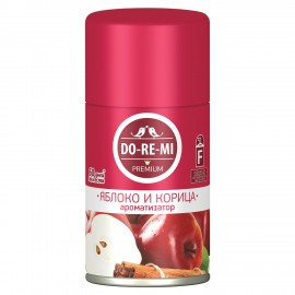 Сменный баллон для автоматических освежителей 250мл DO-RE-MI "Яблоко и корица", сухое, 5-02.03.111.24
