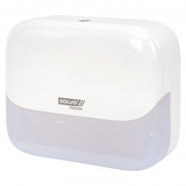 Диспенсер для полотенец SOLVO SPECIAL EDITION (Система H2), Z-сложения, белый, ABS-пластик, 701334