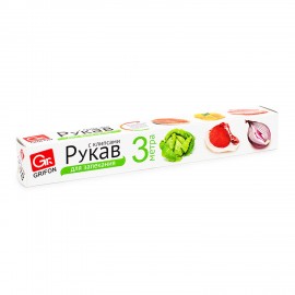 Рукав для запекания с клипсами в коробке, 30 см х 3 м, 15 мкм, GRIFON, ШК2013, 101-201